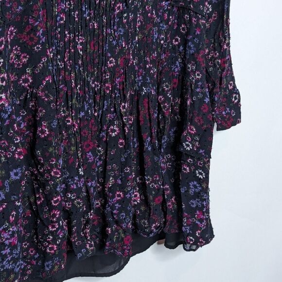REISS Carey Floral Printed Ruffle Mini Dress - Picture 6 of 13